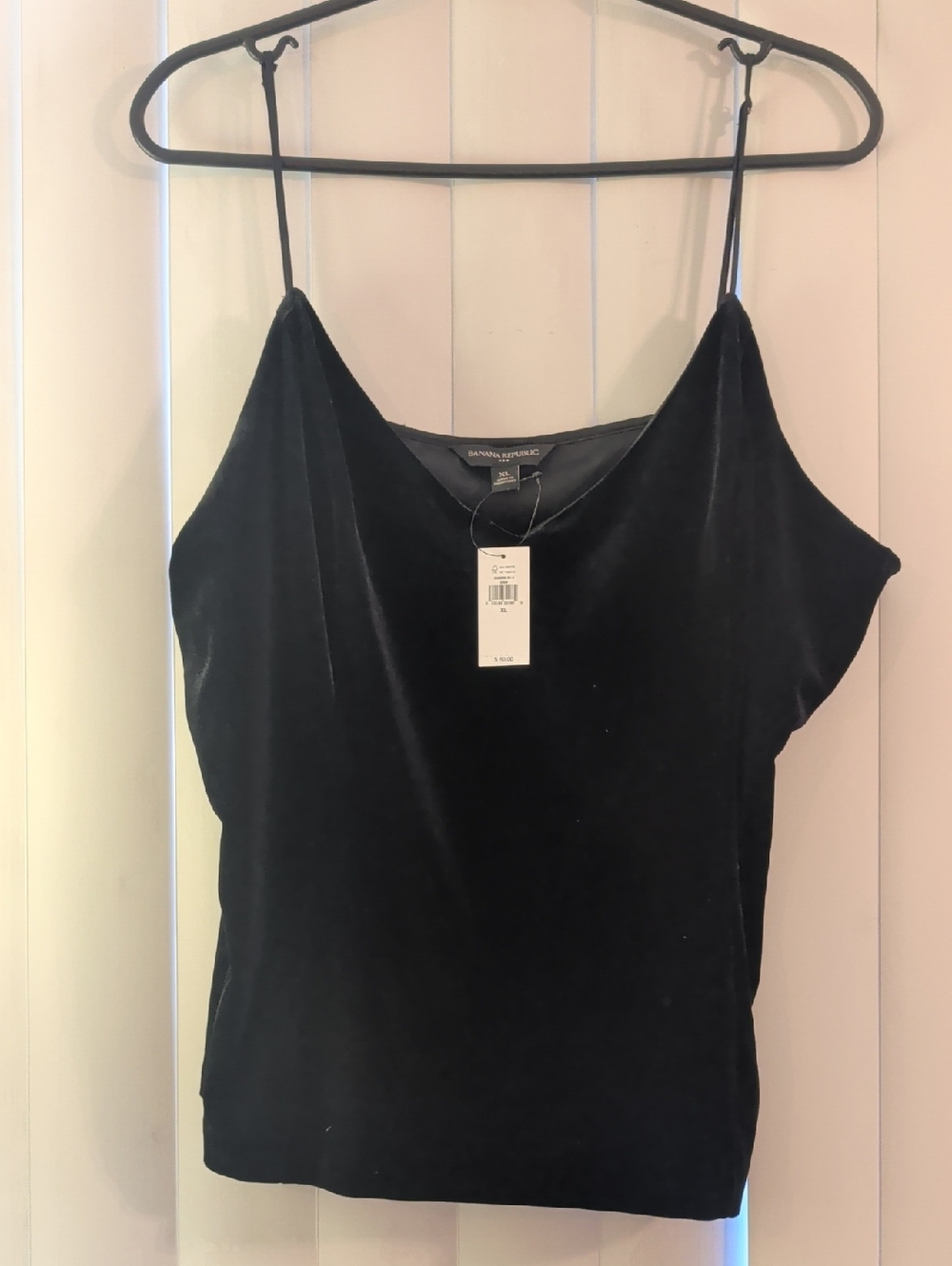 Banana Republic Black Velvet XL Camisole